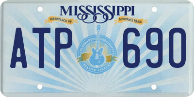 MS license plate ATP690