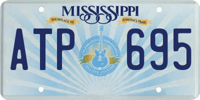 MS license plate ATP695