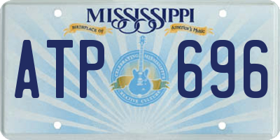 MS license plate ATP696