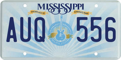 MS license plate AUQ556