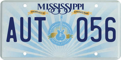 MS license plate AUT056