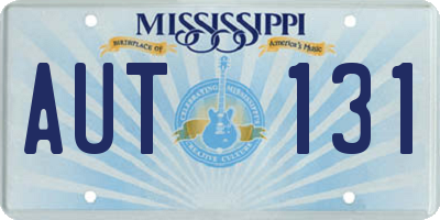 MS license plate AUT131