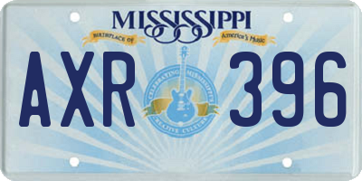 MS license plate AXR396