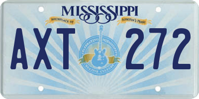 MS license plate AXT272