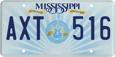 MS license plate AXT516