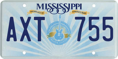 MS license plate AXT755