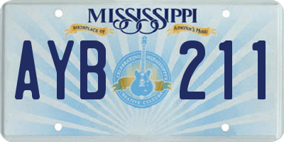 MS license plate AYB211
