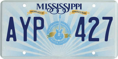MS license plate AYP427