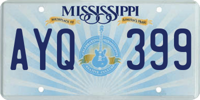 MS license plate AYQ399