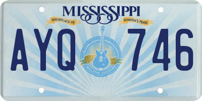 MS license plate AYQ746