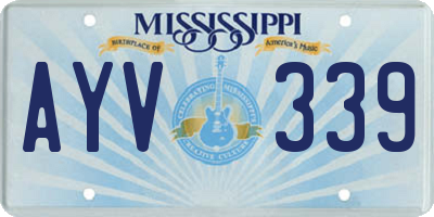 MS license plate AYV339