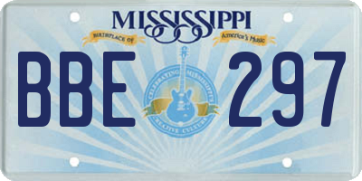 MS license plate BBE297