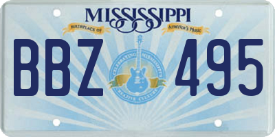 MS license plate BBZ495