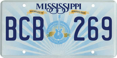 MS license plate BCB269