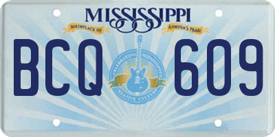 MS license plate BCQ609