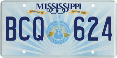 MS license plate BCQ624