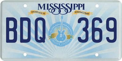 MS license plate BDQ369