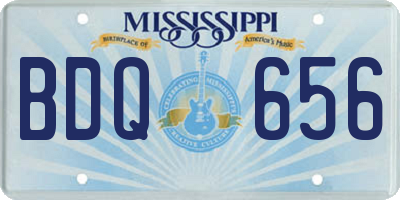 MS license plate BDQ656