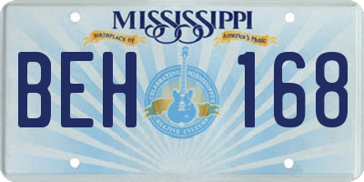 MS license plate BEH168