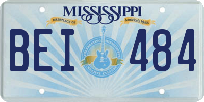 MS license plate BEI484