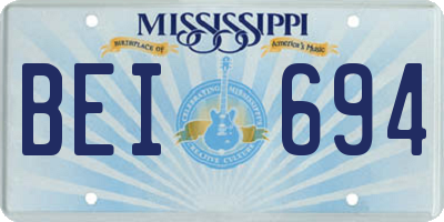 MS license plate BEI694