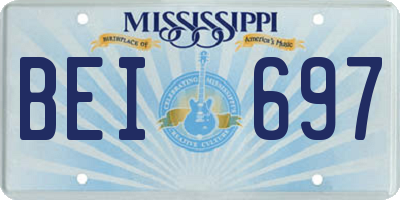 MS license plate BEI697