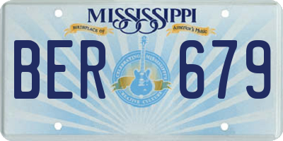 MS license plate BER679