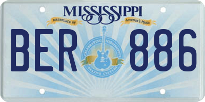 MS license plate BER886