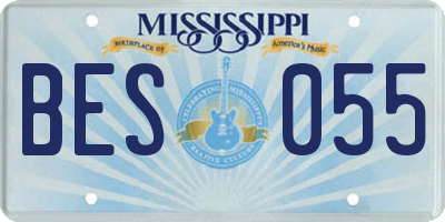 MS license plate BES055