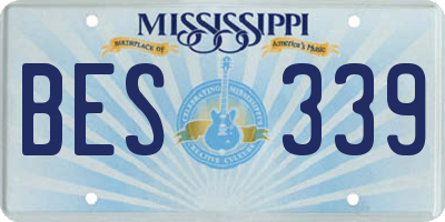 MS license plate BES339