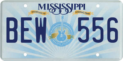 MS license plate BEW556