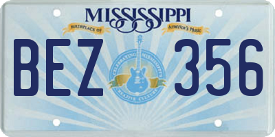 MS license plate BEZ356