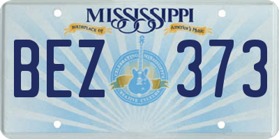 MS license plate BEZ373