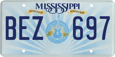 MS license plate BEZ697