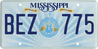 MS license plate BEZ775