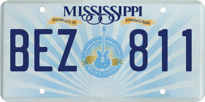 MS license plate BEZ811