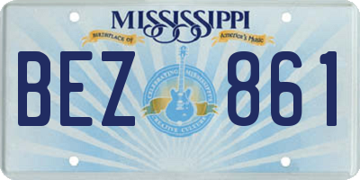 MS license plate BEZ861