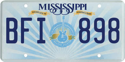 MS license plate BFI898