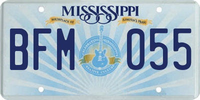 MS license plate BFM055