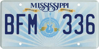 MS license plate BFM336