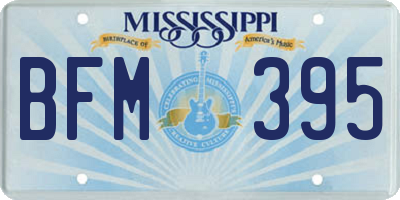 MS license plate BFM395