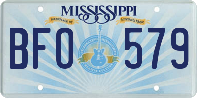 MS license plate BFO579