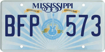 MS license plate BFP573