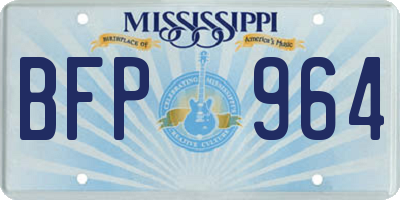 MS license plate BFP964