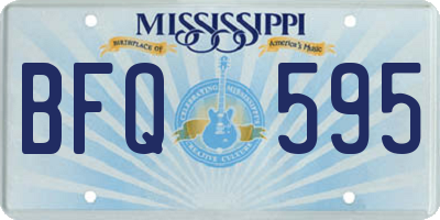 MS license plate BFQ595