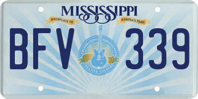 MS license plate BFV339