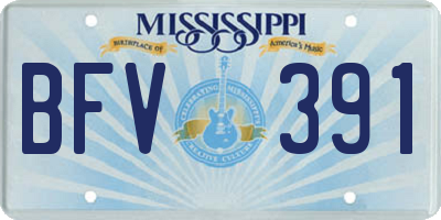 MS license plate BFV391
