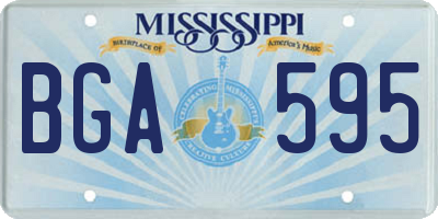 MS license plate BGA595