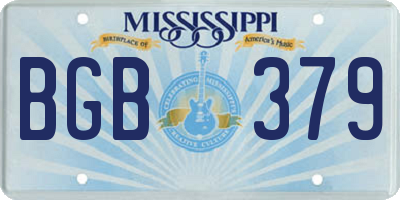 MS license plate BGB379