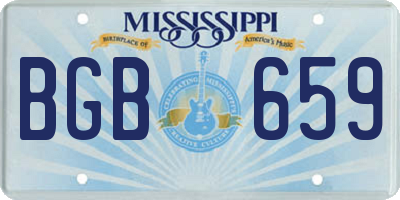 MS license plate BGB659